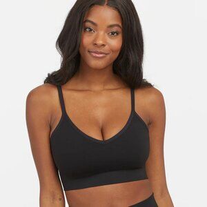 NWT Spanx Seamless Power EcoCare Bra Bralette, Womens XL, Very Black